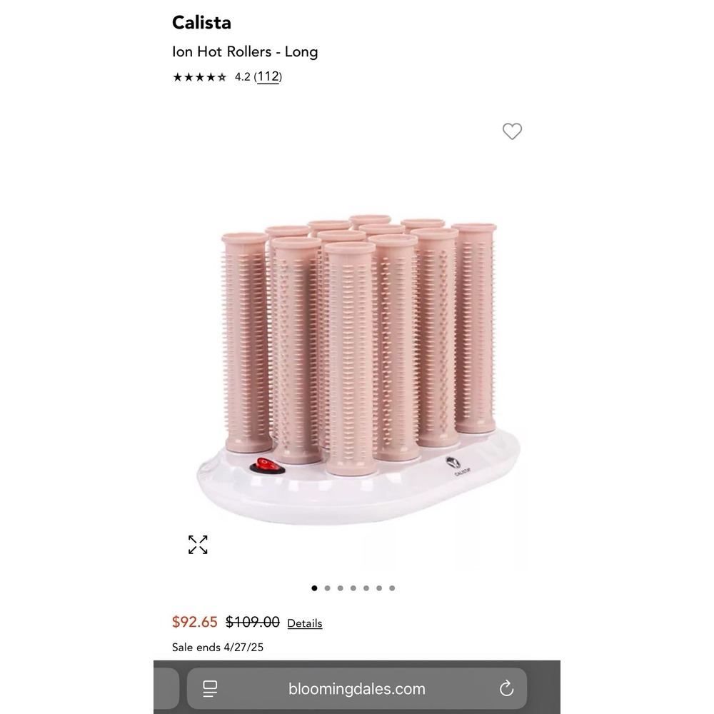 Calista Ion Hot Rollers 12pc Set Special Edition - New in box! MSRP: 92$
